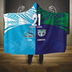 Custom Warriors-Shark Hooded Blanket Together Sporty Style