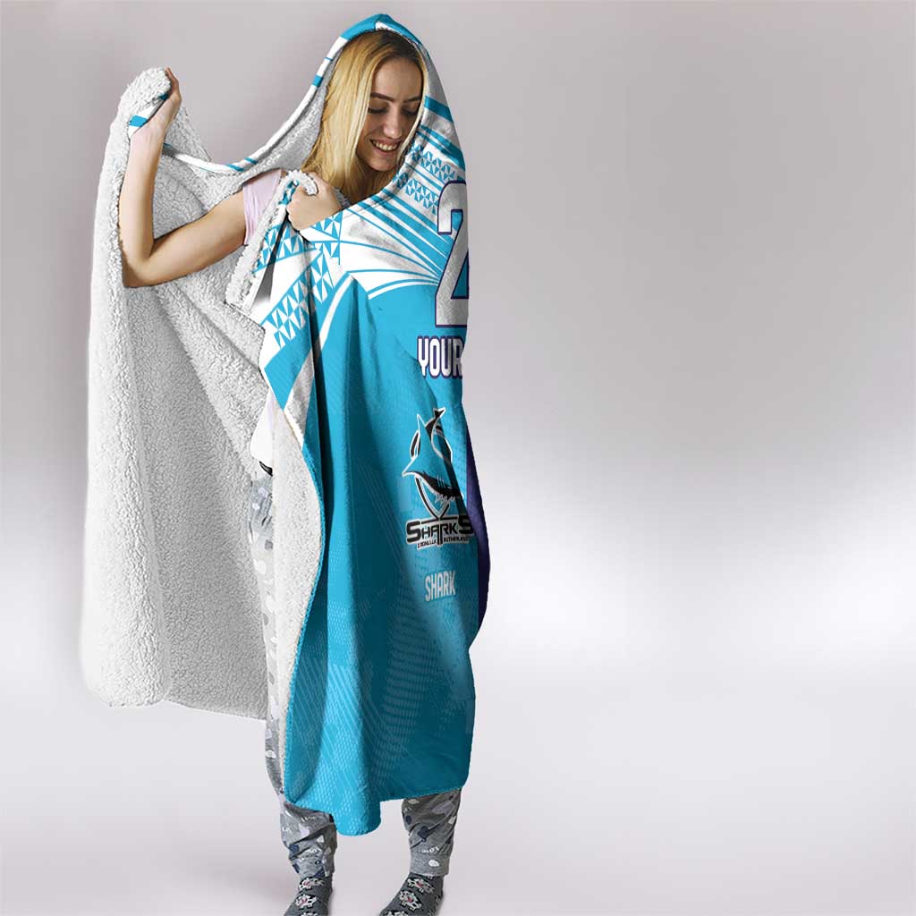 Custom Warriors-Shark Hooded Blanket Together Sporty Style