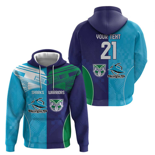 Custom Warriors-Shark Hoodie Together Sporty Style