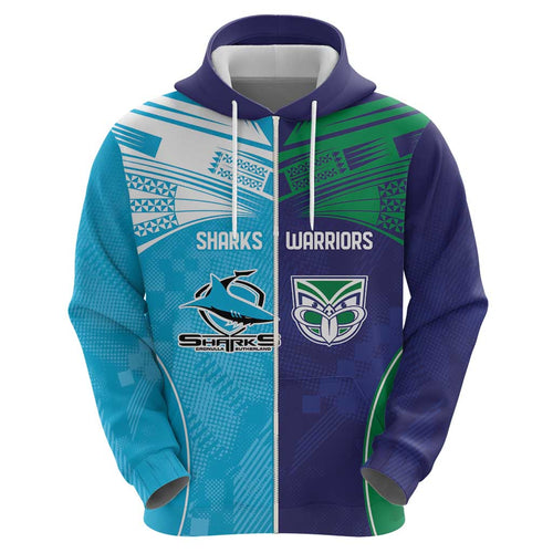Custom Warriors-Shark Hoodie Together Sporty Style