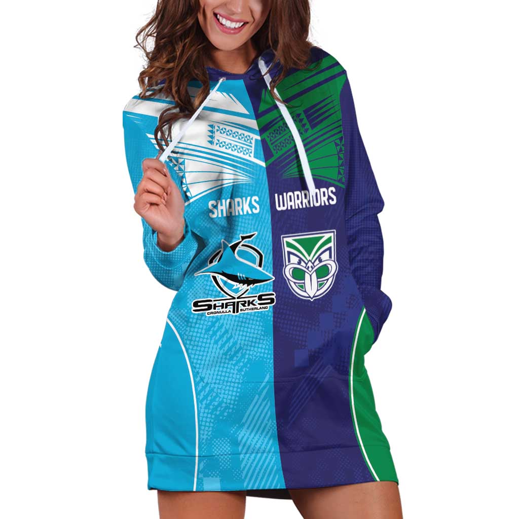 Custom Warriors-Shark Hoodie Dress Together Sporty Style