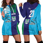 Custom Warriors-Shark Hoodie Dress Together Sporty Style