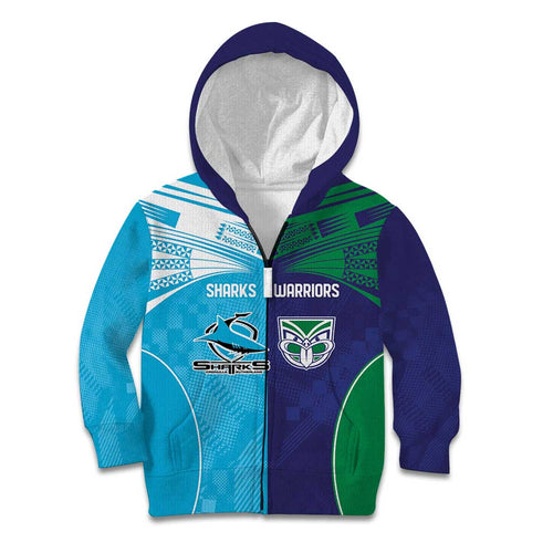 Custom Warriors-Shark Kid Hoodie Together Sporty Style