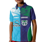 Custom Warriors-Shark Kid Polo Shirt Together Sporty Style