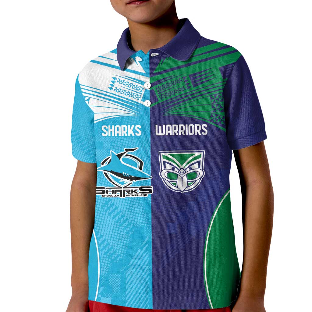Custom Warriors-Shark Kid Polo Shirt Together Sporty Style