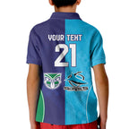 Custom Warriors-Shark Kid Polo Shirt Together Sporty Style