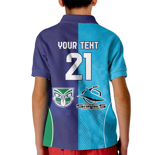 Custom Warriors-Shark Kid Polo Shirt Together Sporty Style