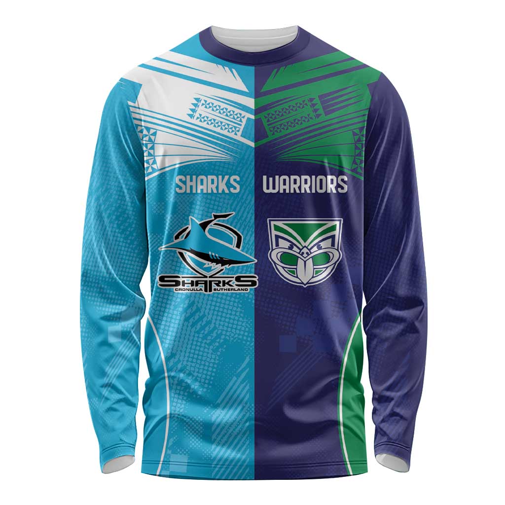Custom Warriors-Shark Long Sleeve Shirt Together Sporty Style