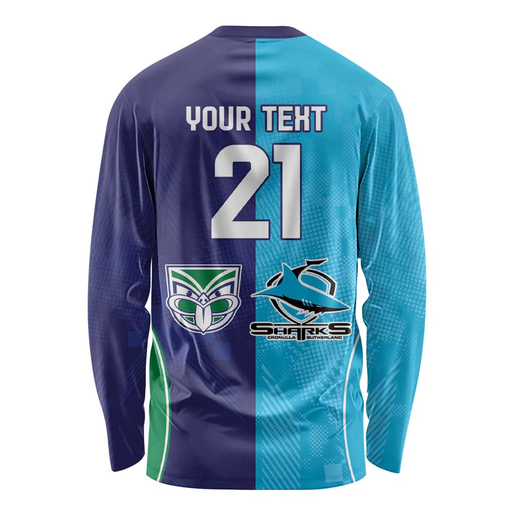 Custom Warriors-Shark Long Sleeve Shirt Together Sporty Style