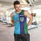 Custom Warriors-Shark Men Tank Top Together Sporty Style