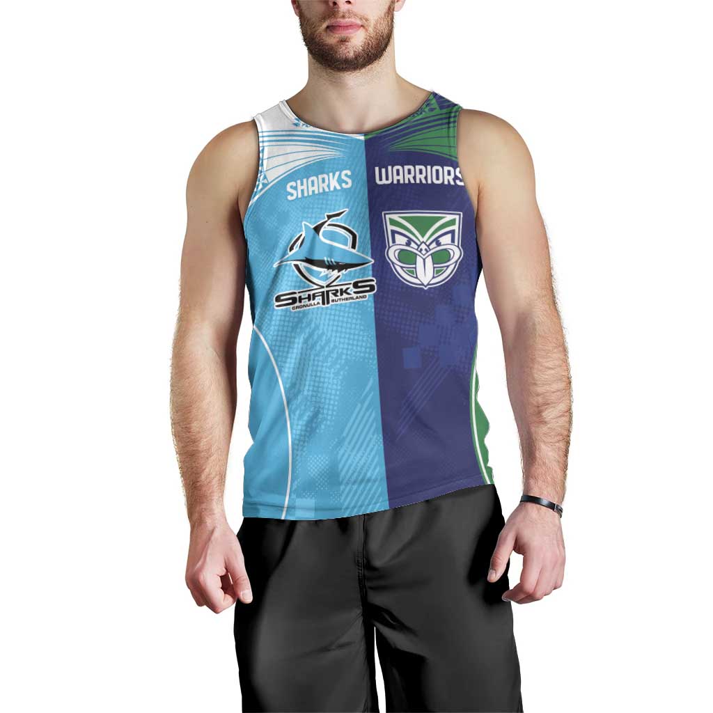 Custom Warriors-Shark Men Tank Top Together Sporty Style