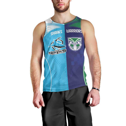 Custom Warriors-Shark Men Tank Top Together Sporty Style