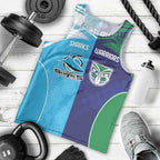 Custom Warriors-Shark Men Tank Top Together Sporty Style