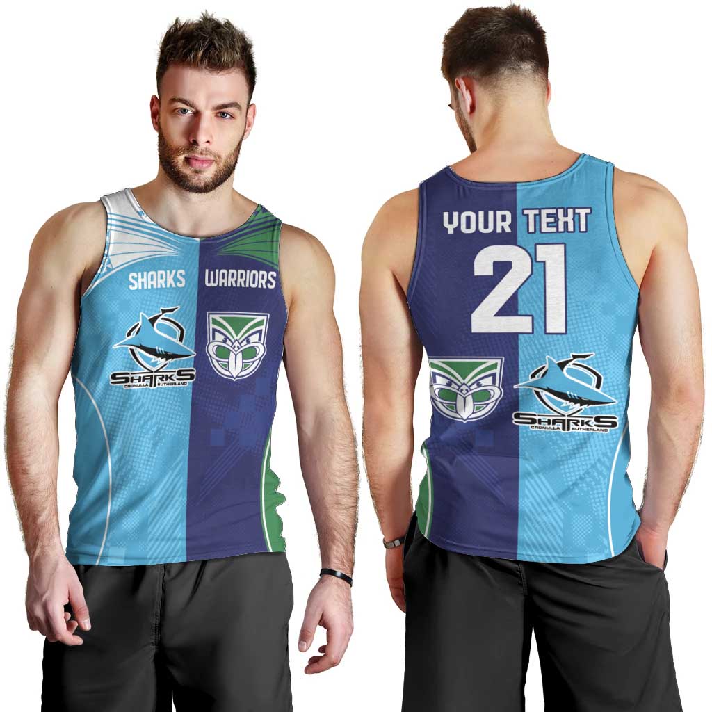 Custom Warriors-Shark Men Tank Top Together Sporty Style