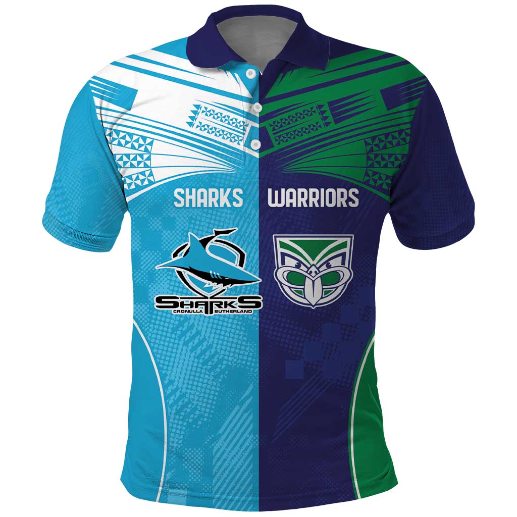 Custom Warriors-Shark Polo Shirt Together Sporty Style