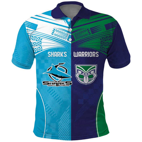 Custom Warriors-Shark Polo Shirt Together Sporty Style