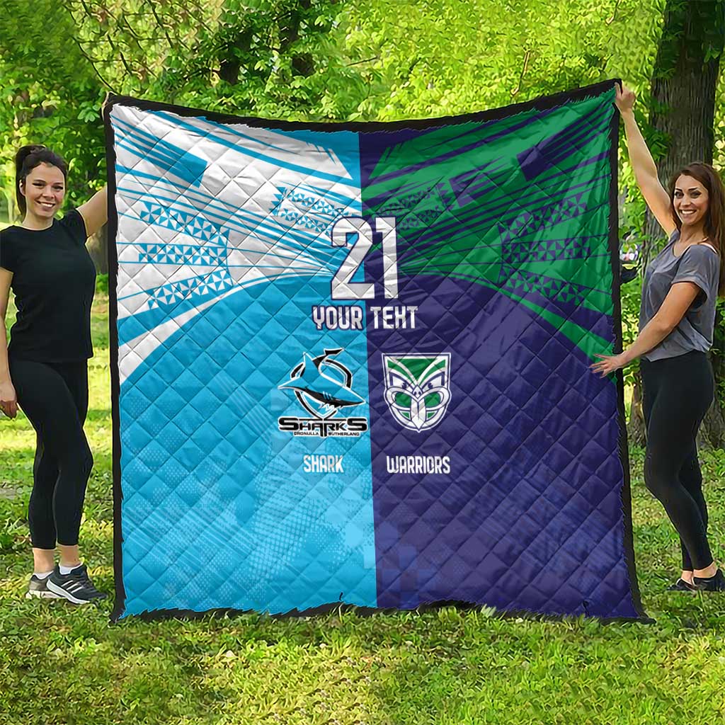 Custom Warriors-Shark Quilt Together Sporty Style