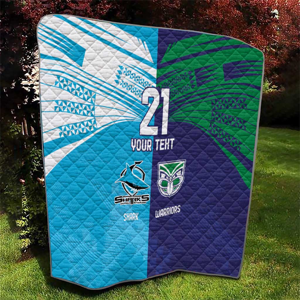 Custom Warriors-Shark Quilt Together Sporty Style