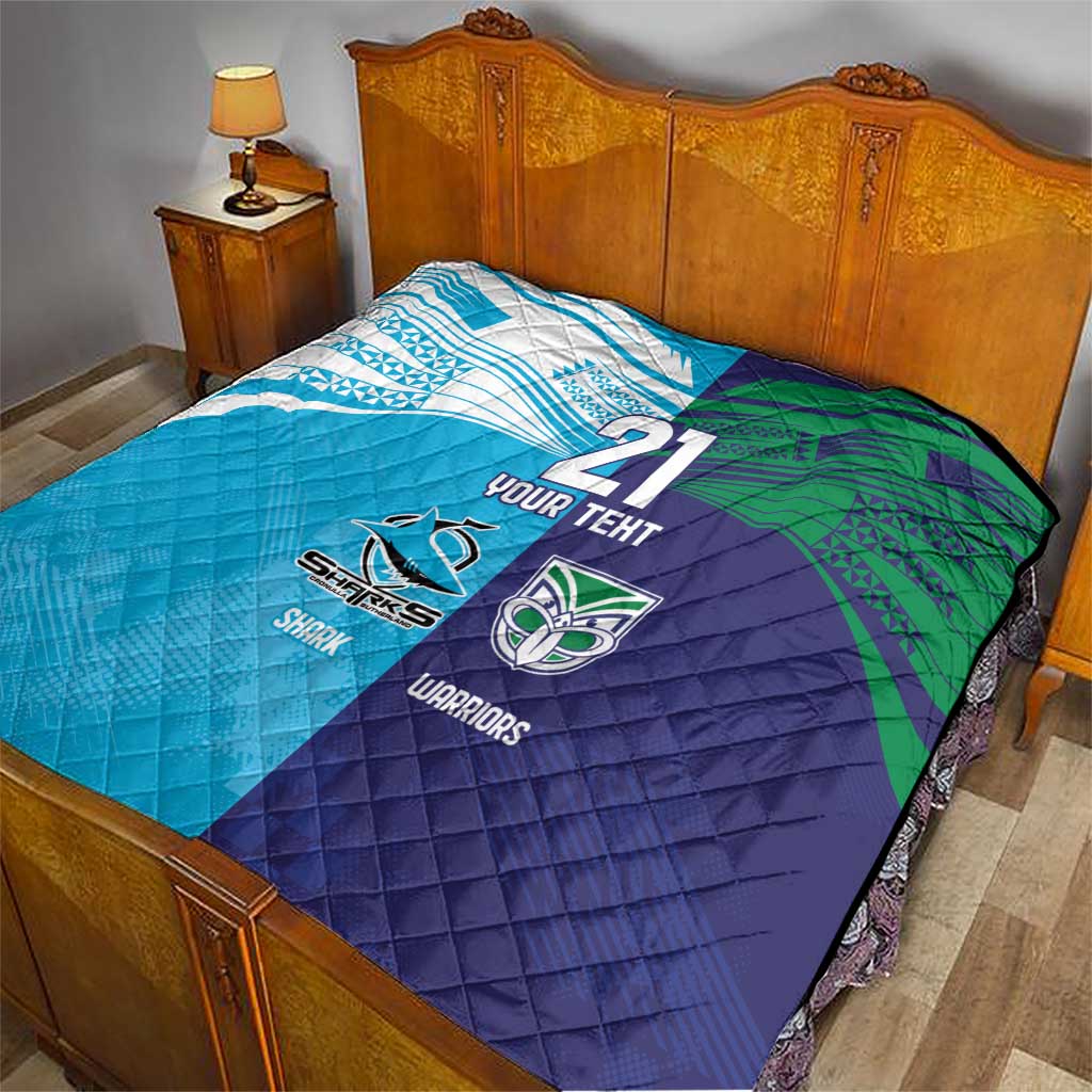 Custom Warriors-Shark Quilt Together Sporty Style