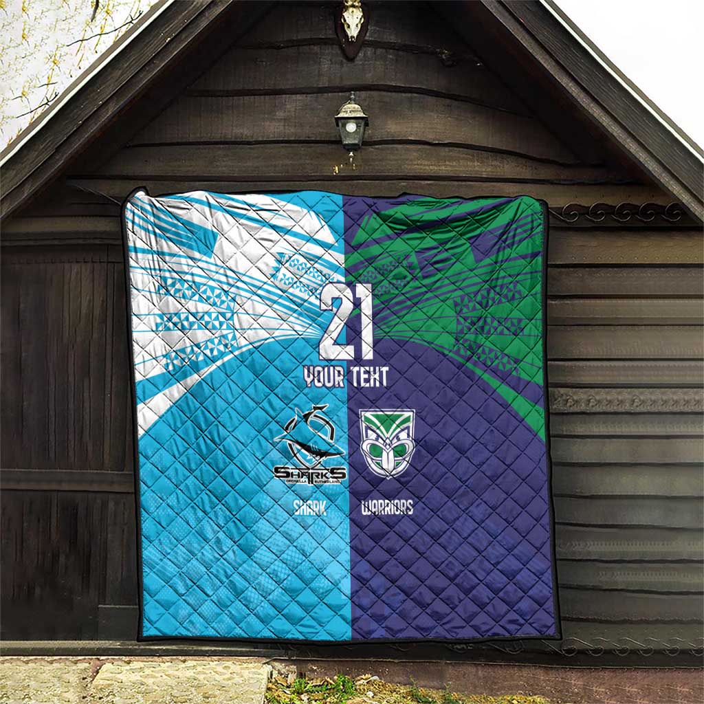 Custom Warriors-Shark Quilt Together Sporty Style