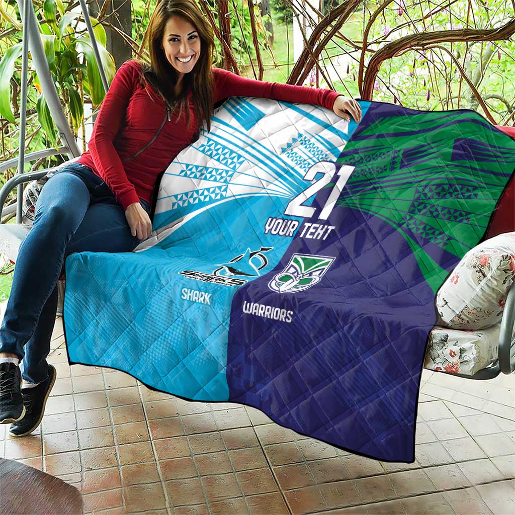 Custom Warriors-Shark Quilt Together Sporty Style
