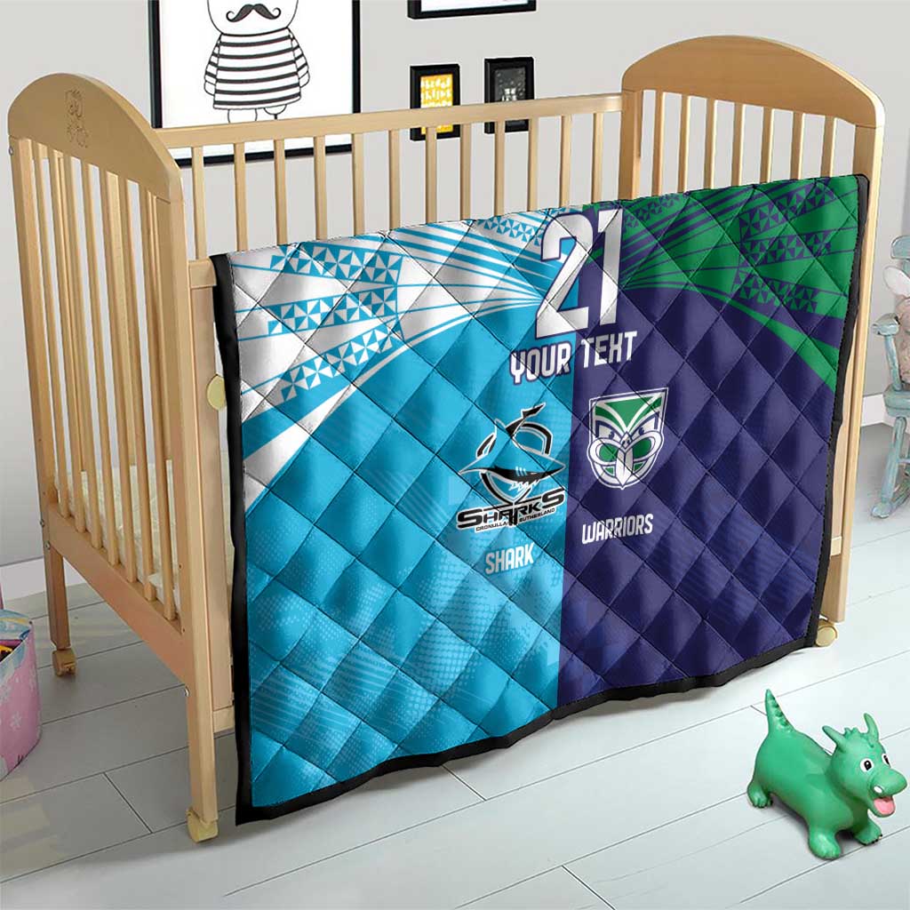Custom Warriors-Shark Quilt Together Sporty Style