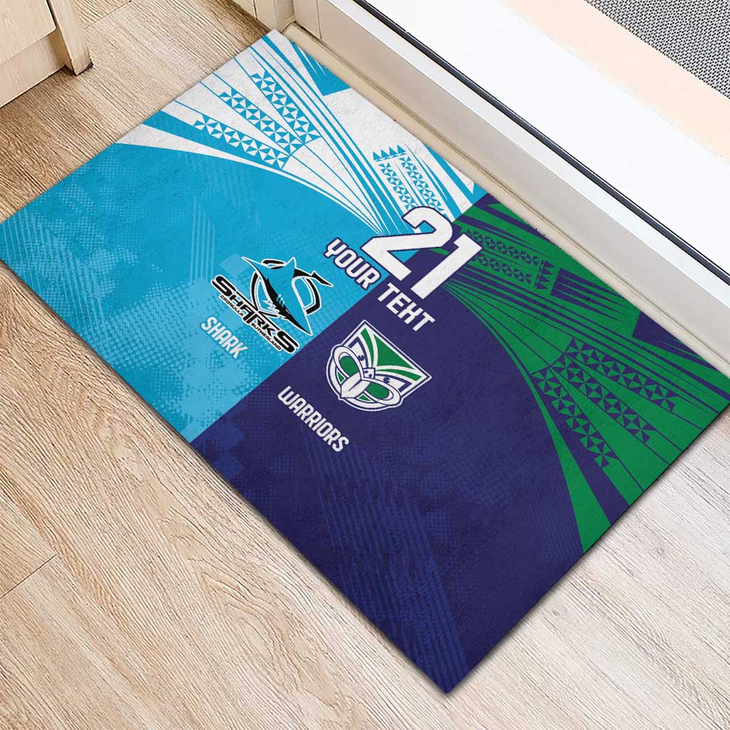 Custom Warriors-Shark Rubber Doormat Together Sporty Style