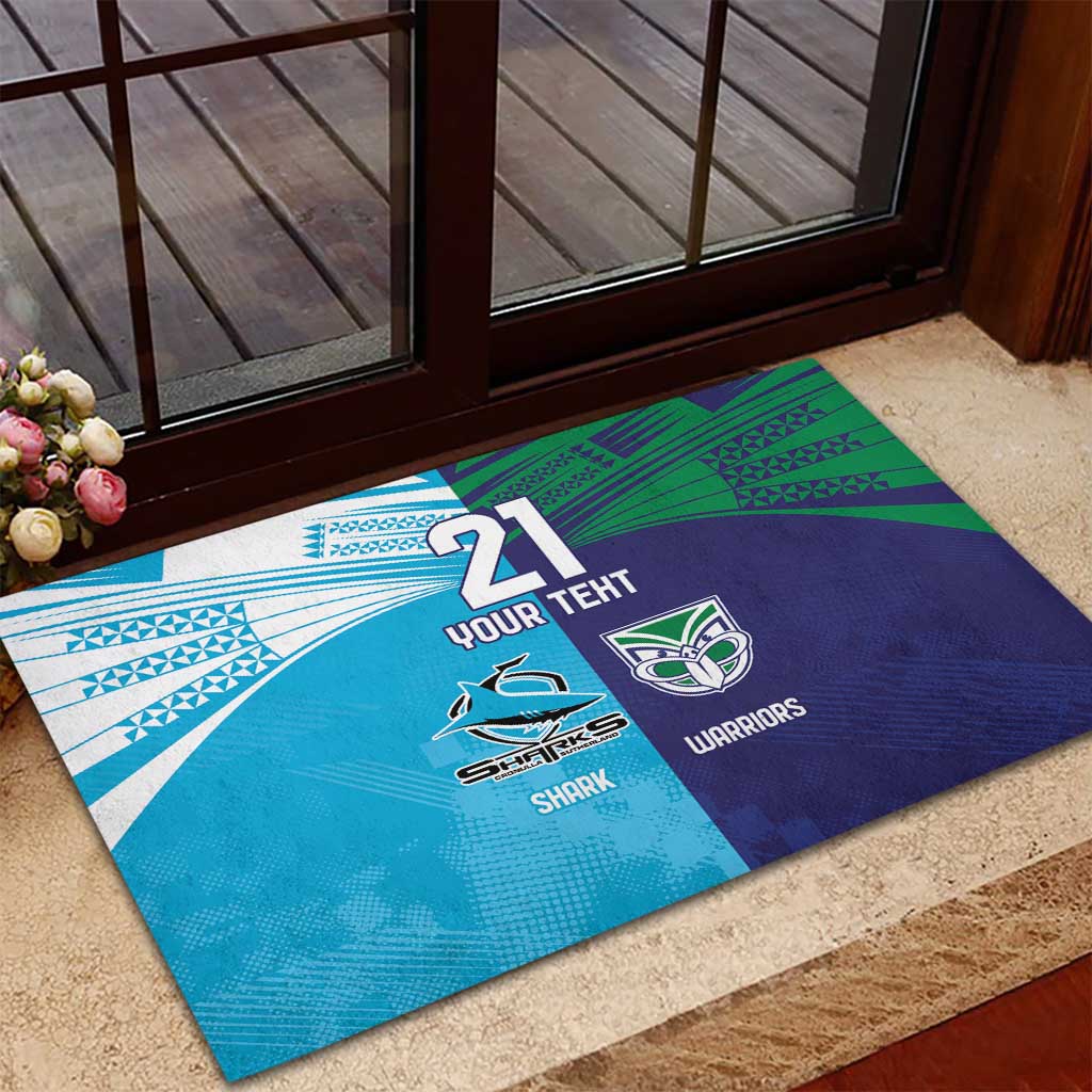 Custom Warriors-Shark Rubber Doormat Together Sporty Style