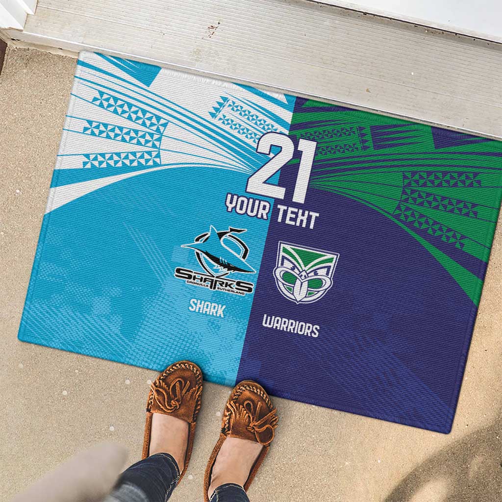 Custom Warriors-Shark Rubber Doormat Together Sporty Style