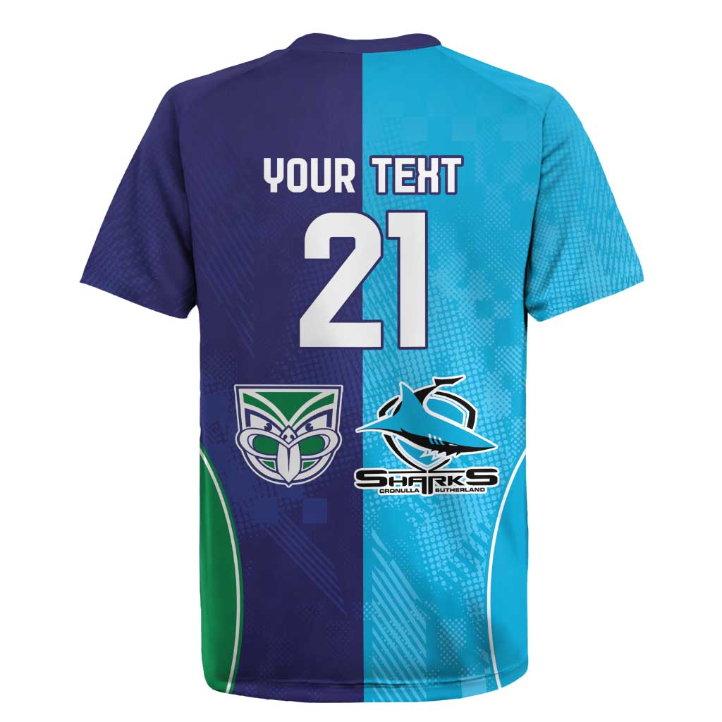 Custom Warriors-Shark Rugby Jersey Together Sporty Style