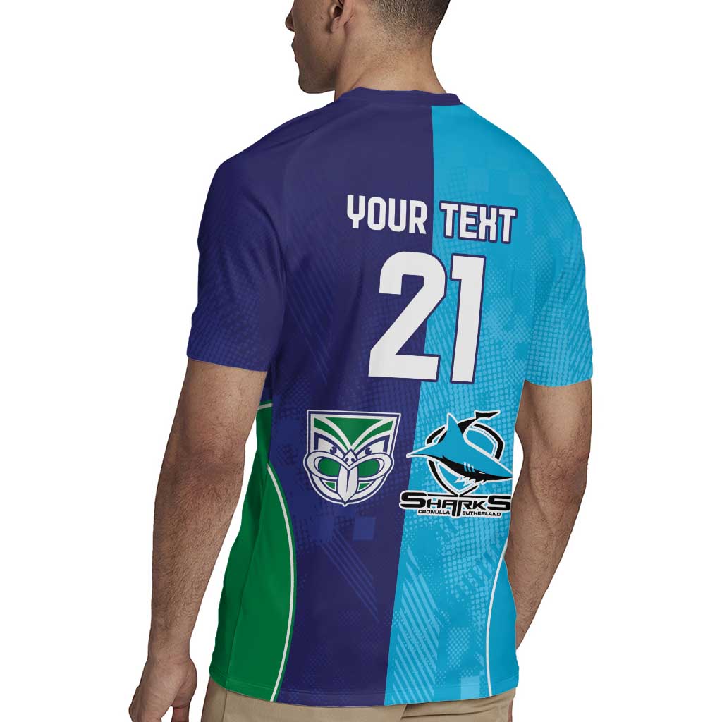 Custom Warriors-Shark Rugby Jersey Together Sporty Style