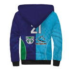Custom Warriors-Shark Sherpa Hoodie Together Sporty Style