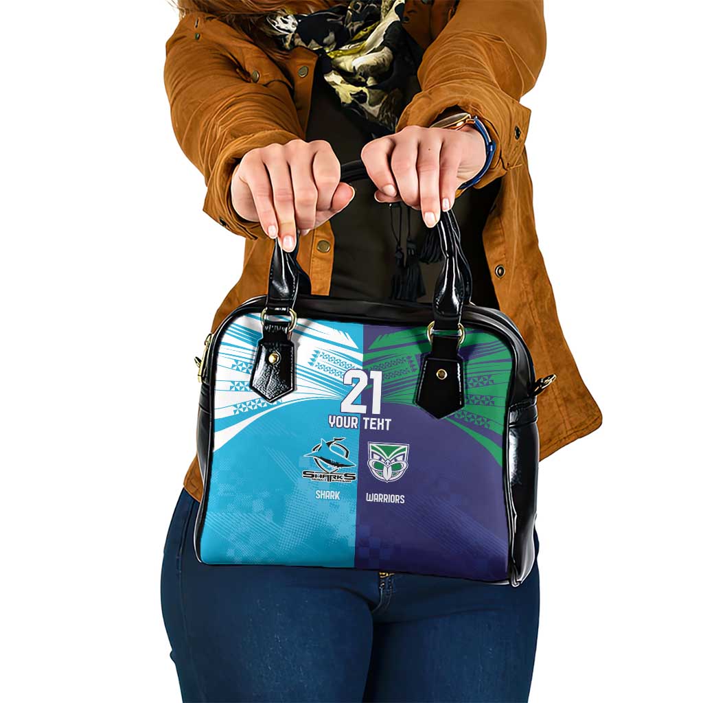 Custom Warriors-Shark Shoulder Handbag Together Sporty Style