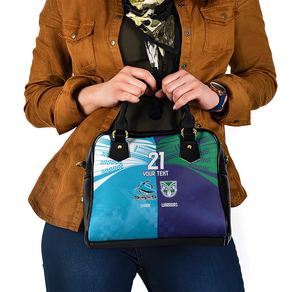 Custom Warriors-Shark Shoulder Handbag Together Sporty Style