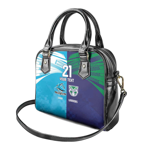 Custom Warriors-Shark Shoulder Handbag Together Sporty Style