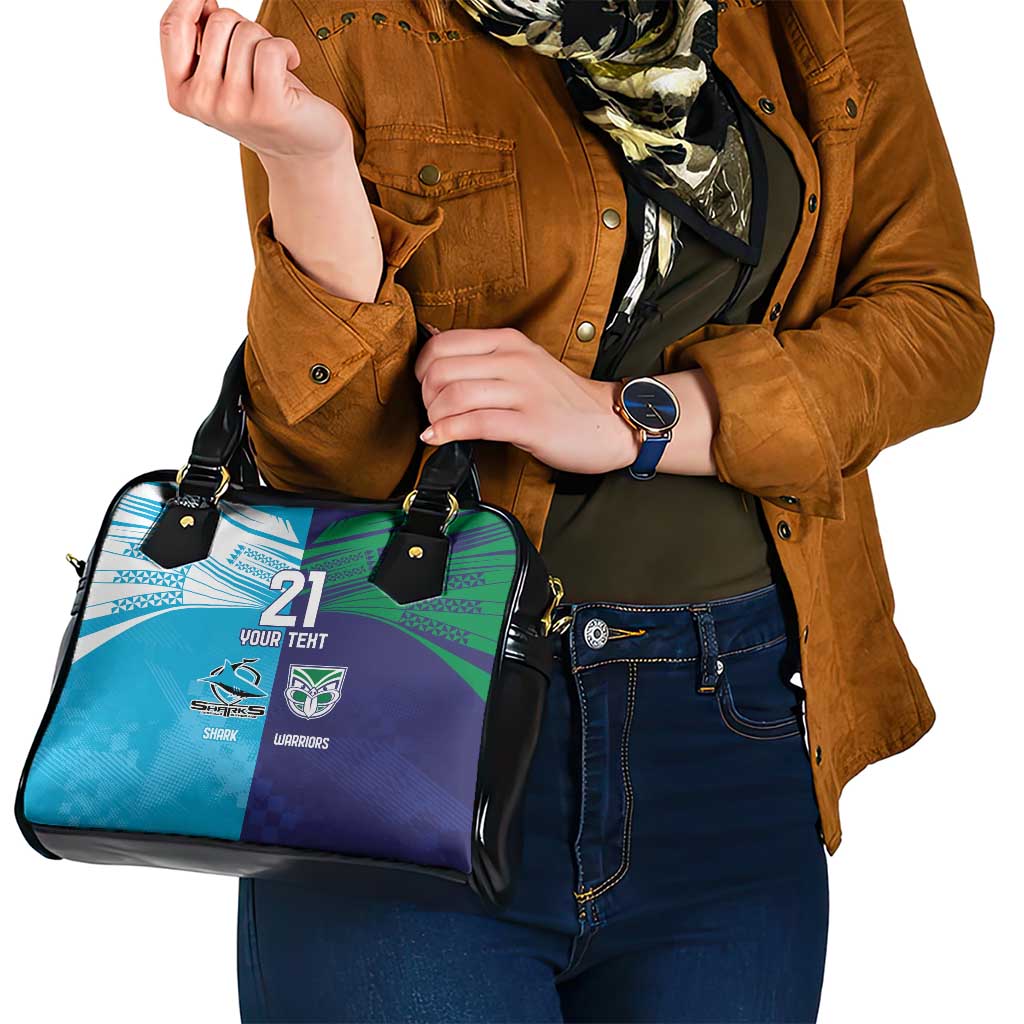 Custom Warriors-Shark Shoulder Handbag Together Sporty Style