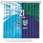 Custom Warriors-Shark Shower Curtain Together Sporty Style