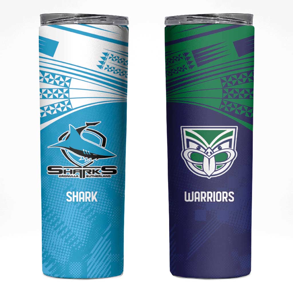 Custom Warriors-Shark Skinny Tumbler Together Sporty Style