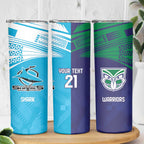 Custom Warriors-Shark Skinny Tumbler Together Sporty Style