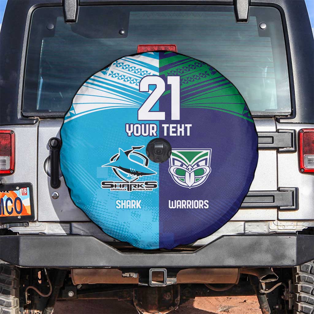 Custom Warriors-Shark Spare Tire Cover Together Sporty Style