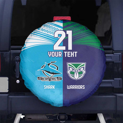 Custom Warriors-Shark Spare Tire Cover Together Sporty Style