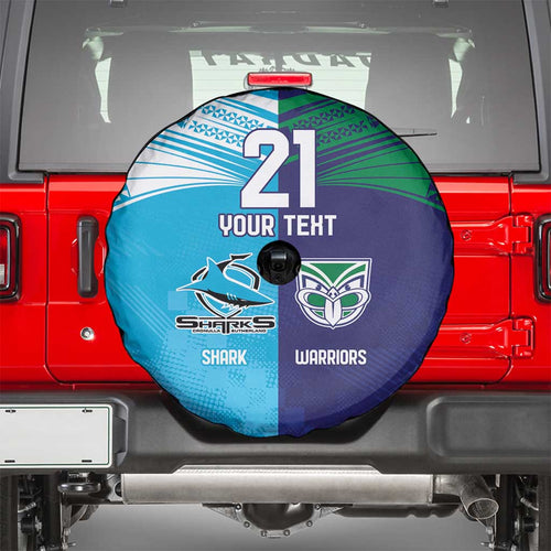 Custom Warriors-Shark Spare Tire Cover Together Sporty Style