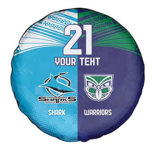 Custom Warriors-Shark Spare Tire Cover Together Sporty Style