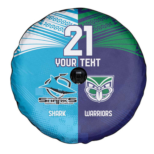 Custom Warriors-Shark Spare Tire Cover Together Sporty Style