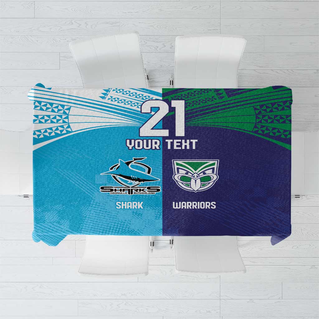 Custom Warriors-Shark Tablecloth Together Sporty Style
