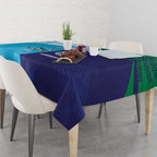 Custom Warriors-Shark Tablecloth Together Sporty Style