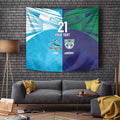 Custom Warriors-Shark Tapestry Together Sporty Style
