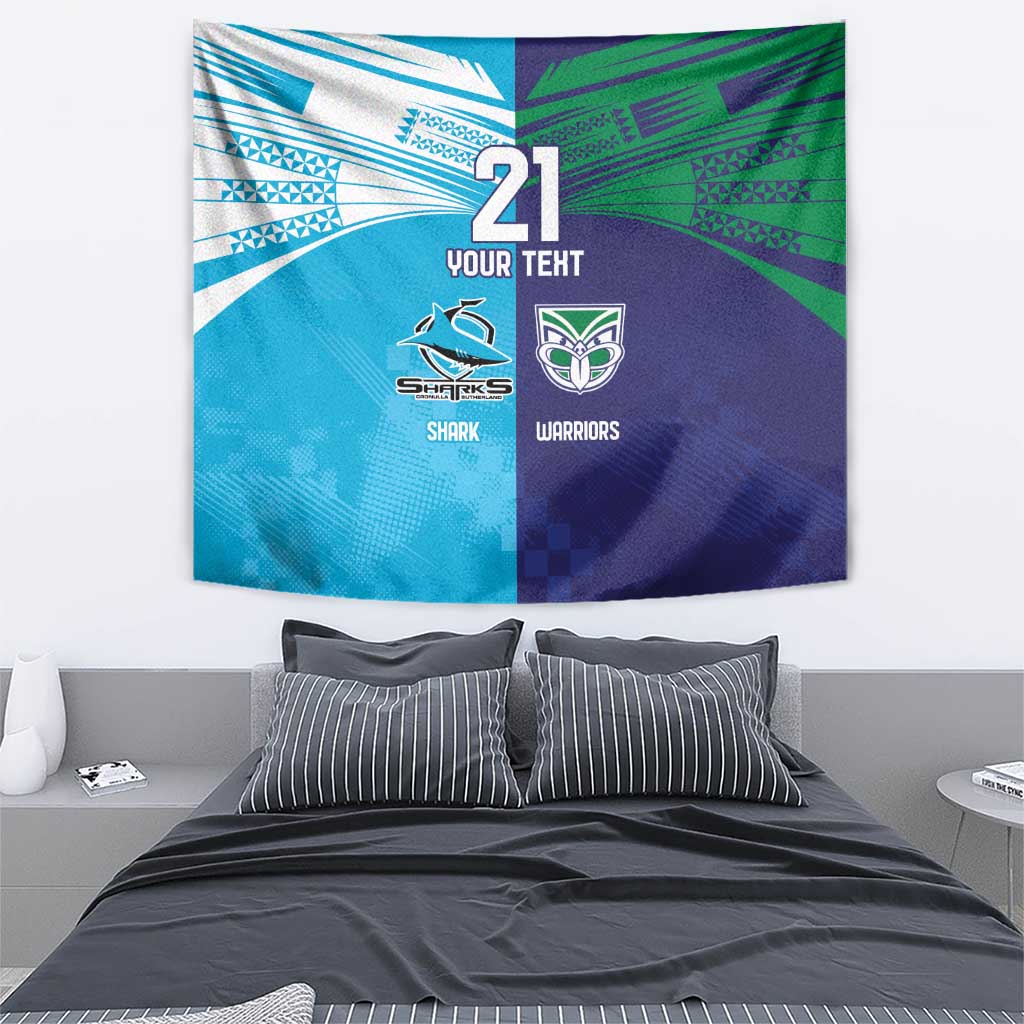 Custom Warriors-Shark Tapestry Together Sporty Style