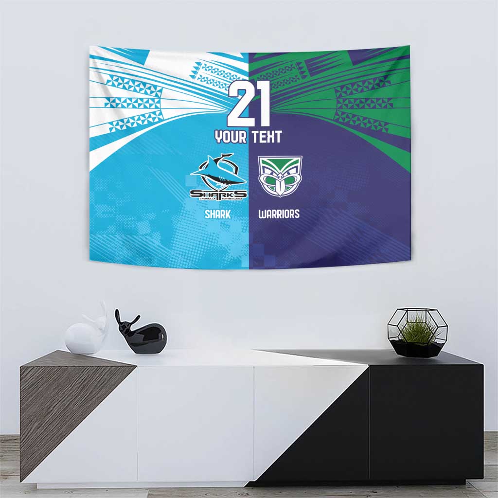 Custom Warriors-Shark Tapestry Together Sporty Style