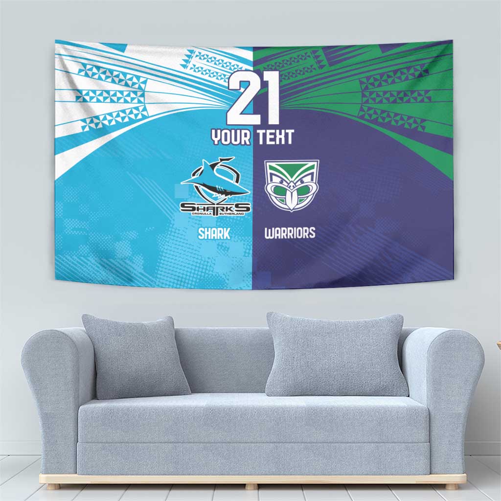 Custom Warriors-Shark Tapestry Together Sporty Style